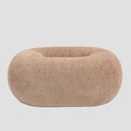 Taburet Luncta, Homla, 82x52x34 cm, MDF/lemn/poliester, bej