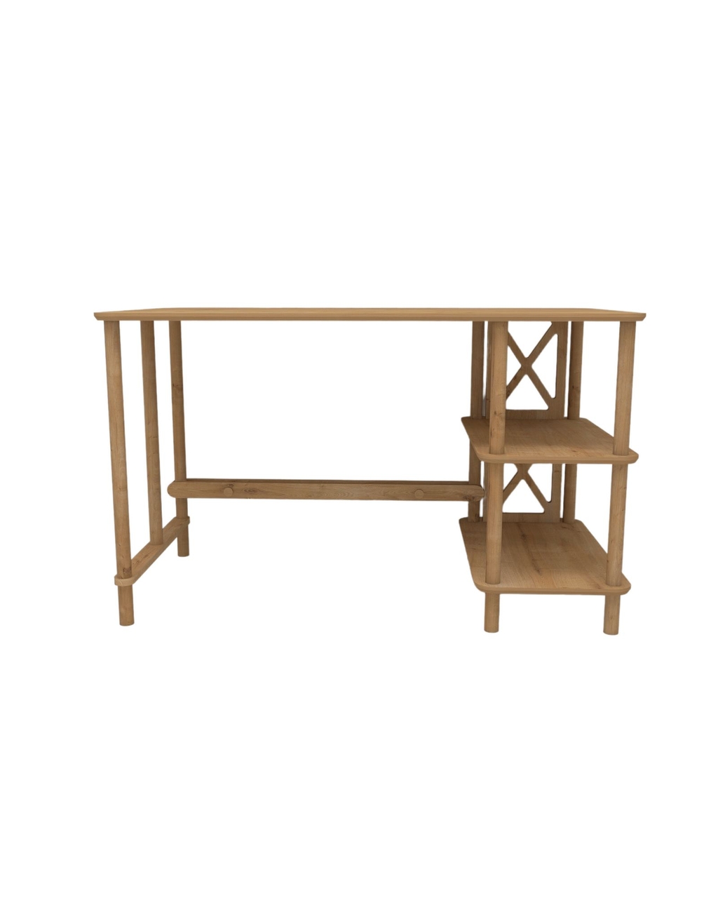 Birou, Hanah Home, Vivace, 125x75x65 cm, Stejar - view 5
