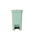 Cos de gunoi cu pedala, Brabantia, StepUp, 16 L, 29.6x22.3x41.1 cm, polipropilena, verde jad