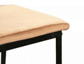 Scaun Atom Velvet, Signal, 44x39x93 cm, catifea/otel, bej/negru