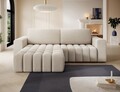 Coltar extensibil stanga 4 locuri ELTAP, Bon-219, Bonett, 250x175x92 cm, lemn/poliester, bej deschis