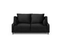 Canapea, Freesia, Mazzini Sofas, 2 locuri, 150x94x90 cm, catifea, negru