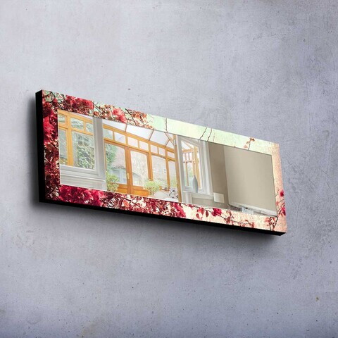 Oglinda decorativa, 40120MA-100, LEMN DE PIN, Cadru din lemn de pin (grosime: 27 mm), Multicolor