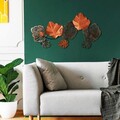 Decoratiune de perete, Zhoushan 2, Metal, Dimensiune: 80 x 42 cm, Multicolor