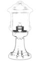 Lampa de exterior, Avonni, 685AVN1275, Plastic ABS, Negru