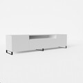 Comoda TV ADRK, Noemi, 200x41x53 cm, PAL melaminat/MDF, alb