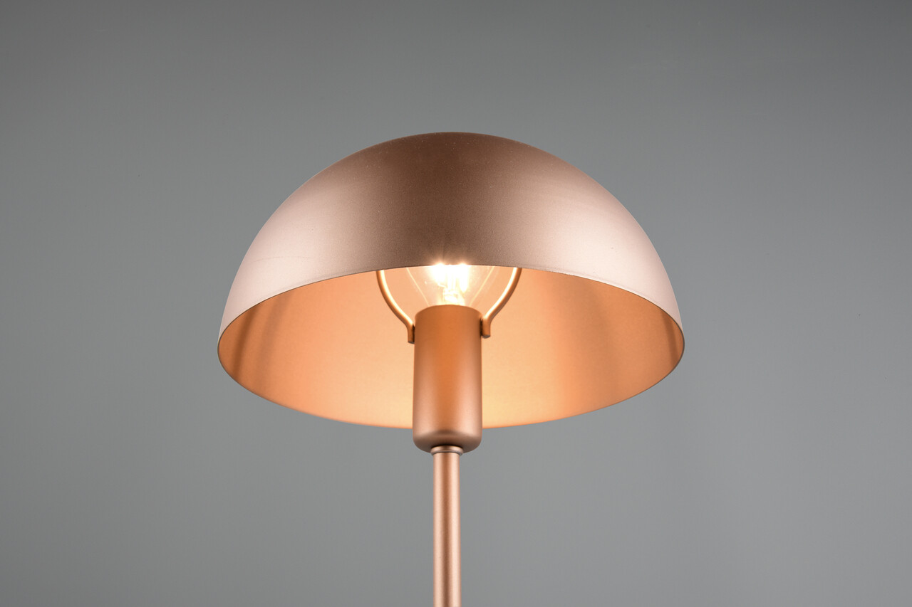 Lampa de masa Nola, TRIO, 20x30.5 cm, 28W, 1x E14, metal, maro