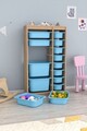 Dulap multifunctional, Estella, Montana Xs 2D4N8U, Sonomo / Albastru