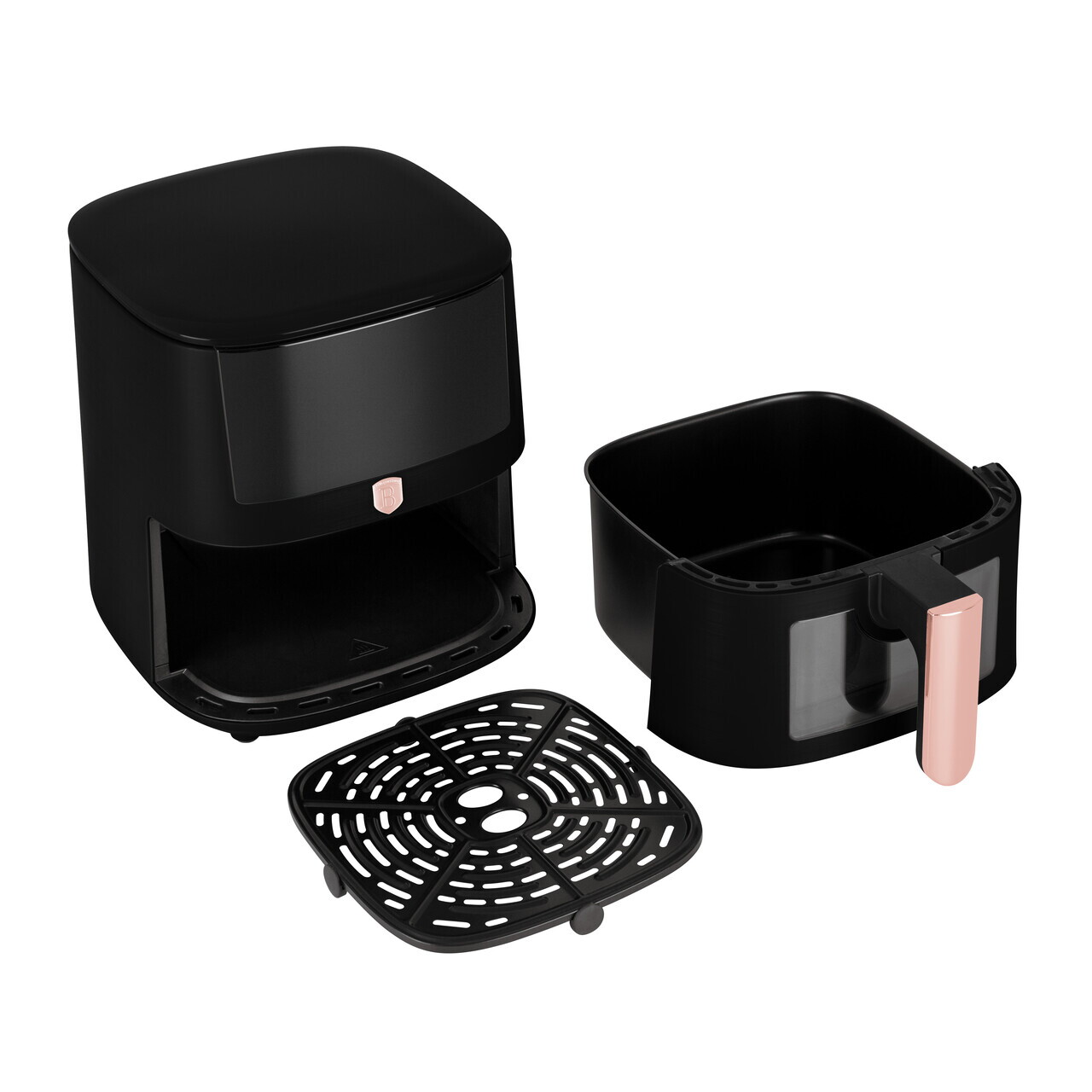 Friteuza cu aer cald si fereastra Berlinger Haus, Black Rose, 38.8x30x32.4 cm, 8 L, 1650W, negru - imagine 8