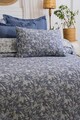 Lenjerie de pat dubla, L'essentiel Maison, Rebel, Albastru indigo