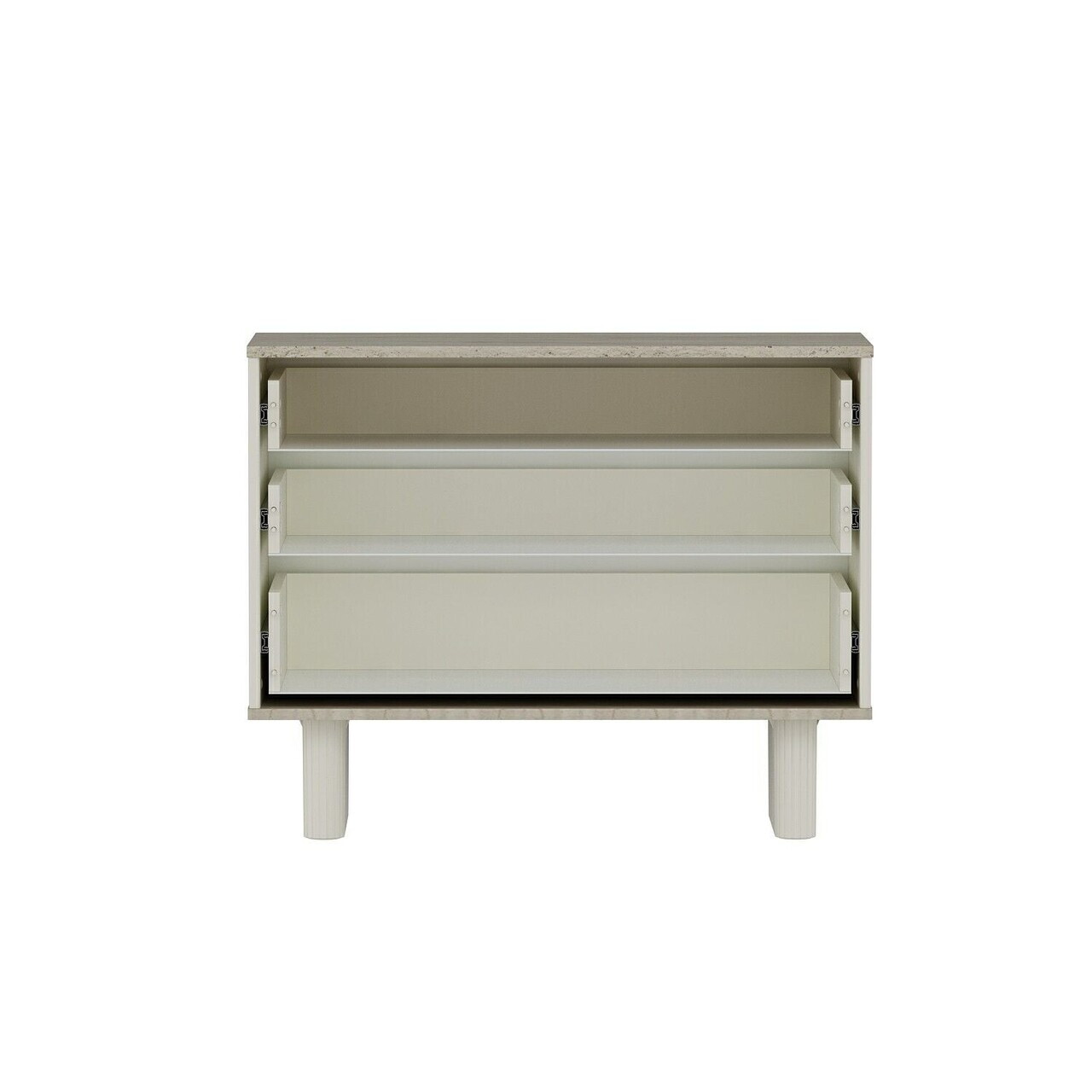 Dulap, Hanah Home, Valento, 100x80x45 cm, Piatră Lunii / Travertin — imaginea 7