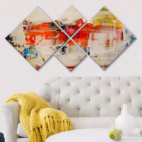 Set 4 tablouri decorative, 4mdf2281410, mdf, imprimat uv, multicolor