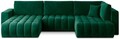 Coltar extensibil stanga 6 locuri ELTAP, LT-35LU, Bonito, 350x175x92 cm, lemn/poliester, verde inchis