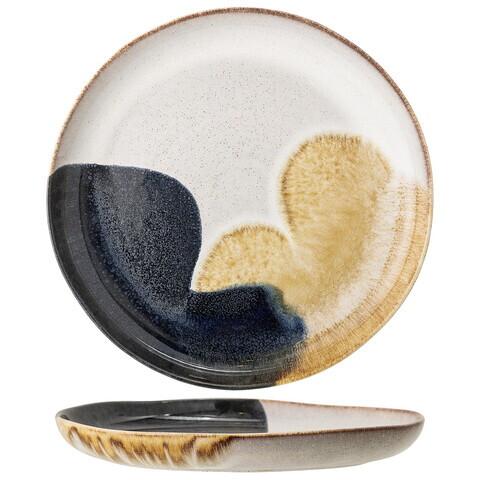 Platou pentru servire, Bloomingville, Jules, 35x4 cm, ceramica, albastru