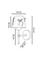 Aplica de perete, Opviq, 627GNT1056, Crem