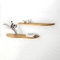 Raft de perete, Neostill, Wavy 2, Lemn masiv, Stejar