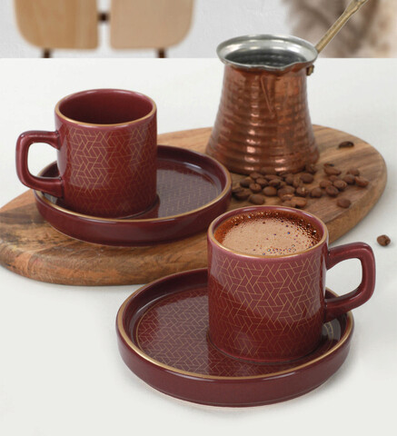 Set cesti de cafea, Keramika, 275KRM1543, Ceramica, Mov