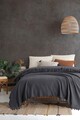 Cuvertura Double Pique, 200x230 cm, amestec bumbac, Sidney, Viaden, antracit