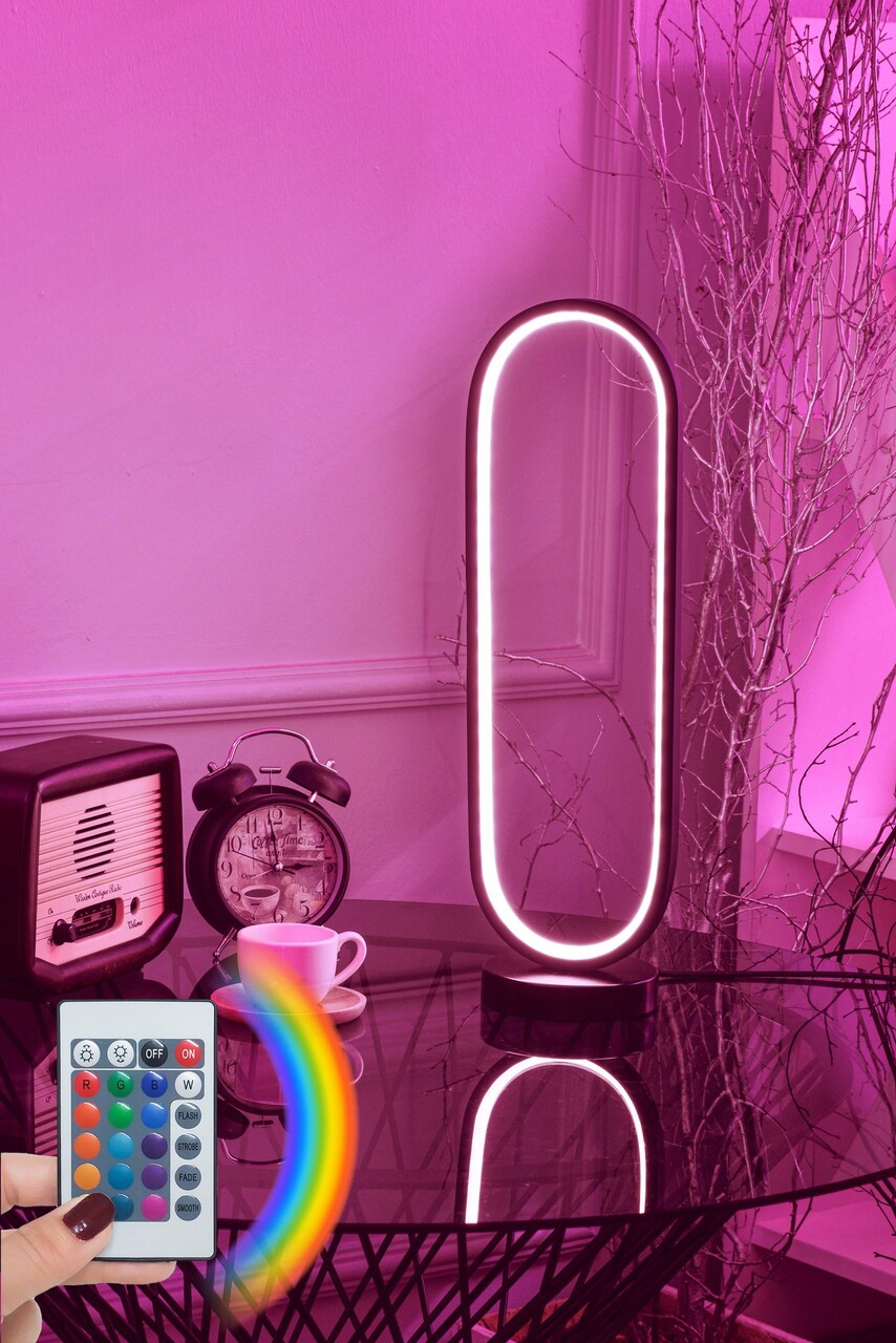 Lampa de masa, Curlux, 509CRL1115, Aluminiu, Multicolor