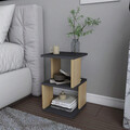 Noptiera, Retricy, Carter, 29.6x29.6x49.4 cm, PAL, Antracit / Stejar