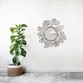 Oglinda decorativa Gatlin, Versa, 70 x 70 cm, metal