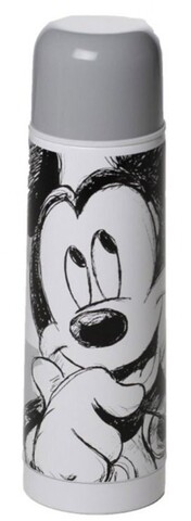 Cana termos Mickey Mouse, Disney, 500 ml, inox, gri