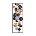 Decoratiune de perete, Camber, Metal, 90 x 32 x 4 cm, Multicolor