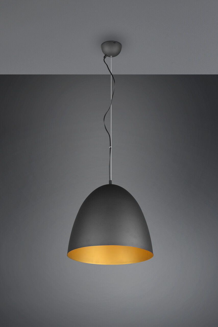 Lustra Tilda, RL, 40x150 cm, 40W, 1x E27, metal, negru/auriu - view 2
