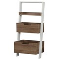 Corp biblioteca, Comforty, Low, 59x120x35 cm, Maro inchis