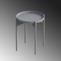 Masuta de cafea, Cerritos, Shb-002-D, 44x57x44 cm, Metal, Gri