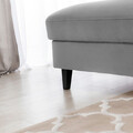 Coltar extensibil stanga 4 locuri ELTAP, Foble, 267x196x100 cm, lemn/poliester, gri deschis