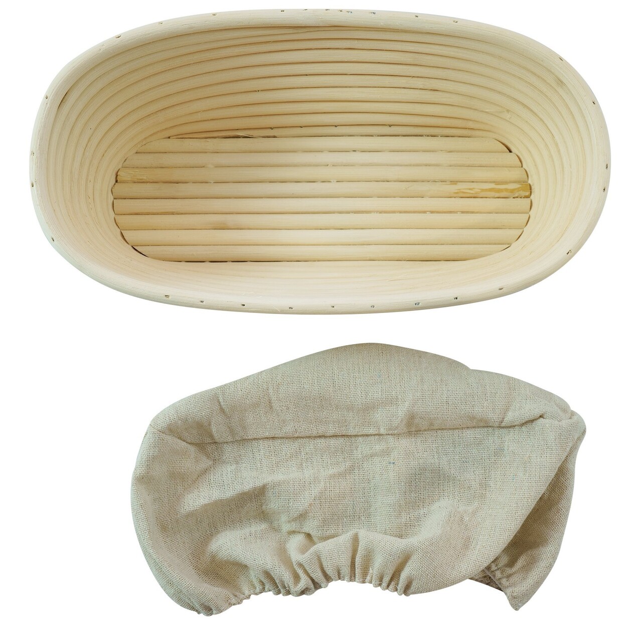 Cos oval pentru dospire aluat, ratan, 28 x 15 cm - Zokura - view 3
