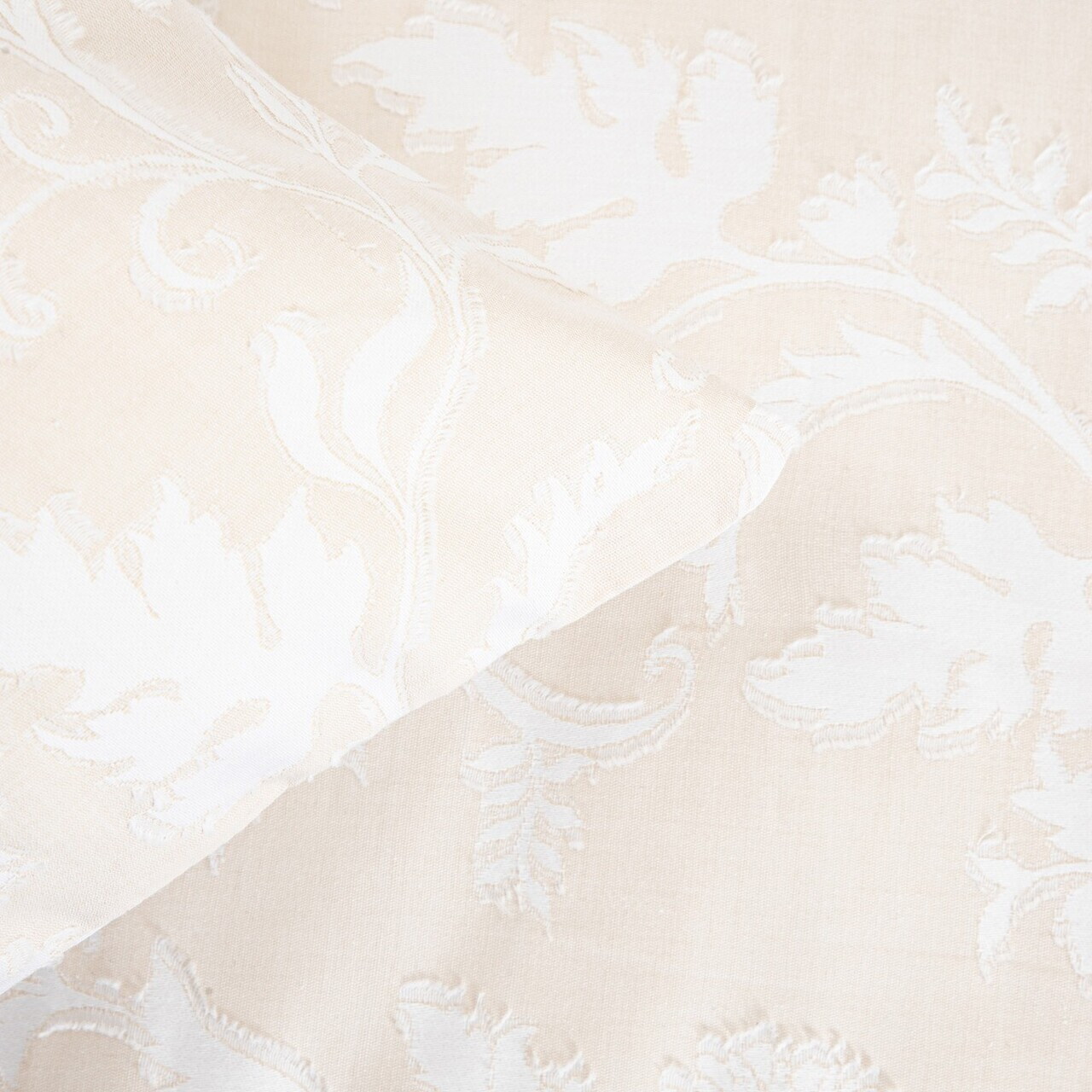 Lenjerie de pat King Size, Jakad, Homla, 200x220 cm, 3 piese, bumbac, tesatura Jacquard, bej - view 2