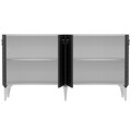 Consola, Olivia, Arona, 150x79x40 cm, PAL , Alb / Antracit