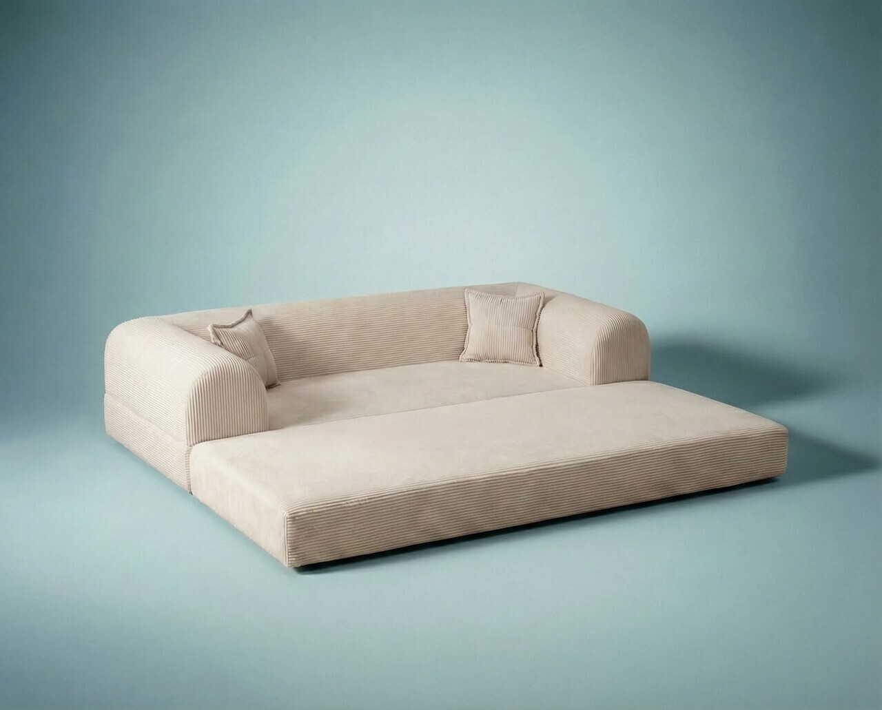 Canapea extensibila 3 locuri, Atelier del Sofa, 118FVL1301, Tesatura plus reiata, Crem - view 8