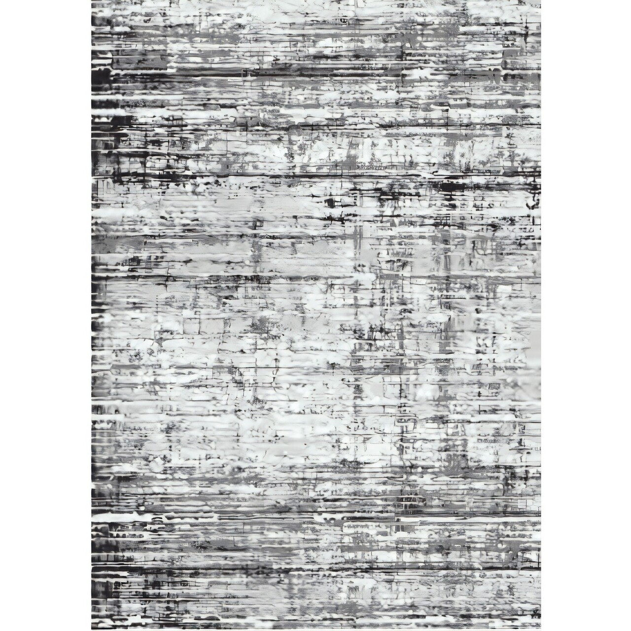 Covor, Wookece319, 100x150 cm, Alb / Gri / Negru — imaginea 2
