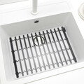 Covoras protectie chiuveta, Brabantia, SinkSide, 30x30x1.5 cm, silicon, gri inchis