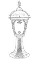 Lampa de exterior, Avonni, 685AVN1202, Plastic ABS, Maro