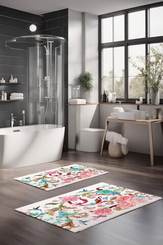 Set covorase de baie, Cartwright, CT-5210, Poliester, Multicolor