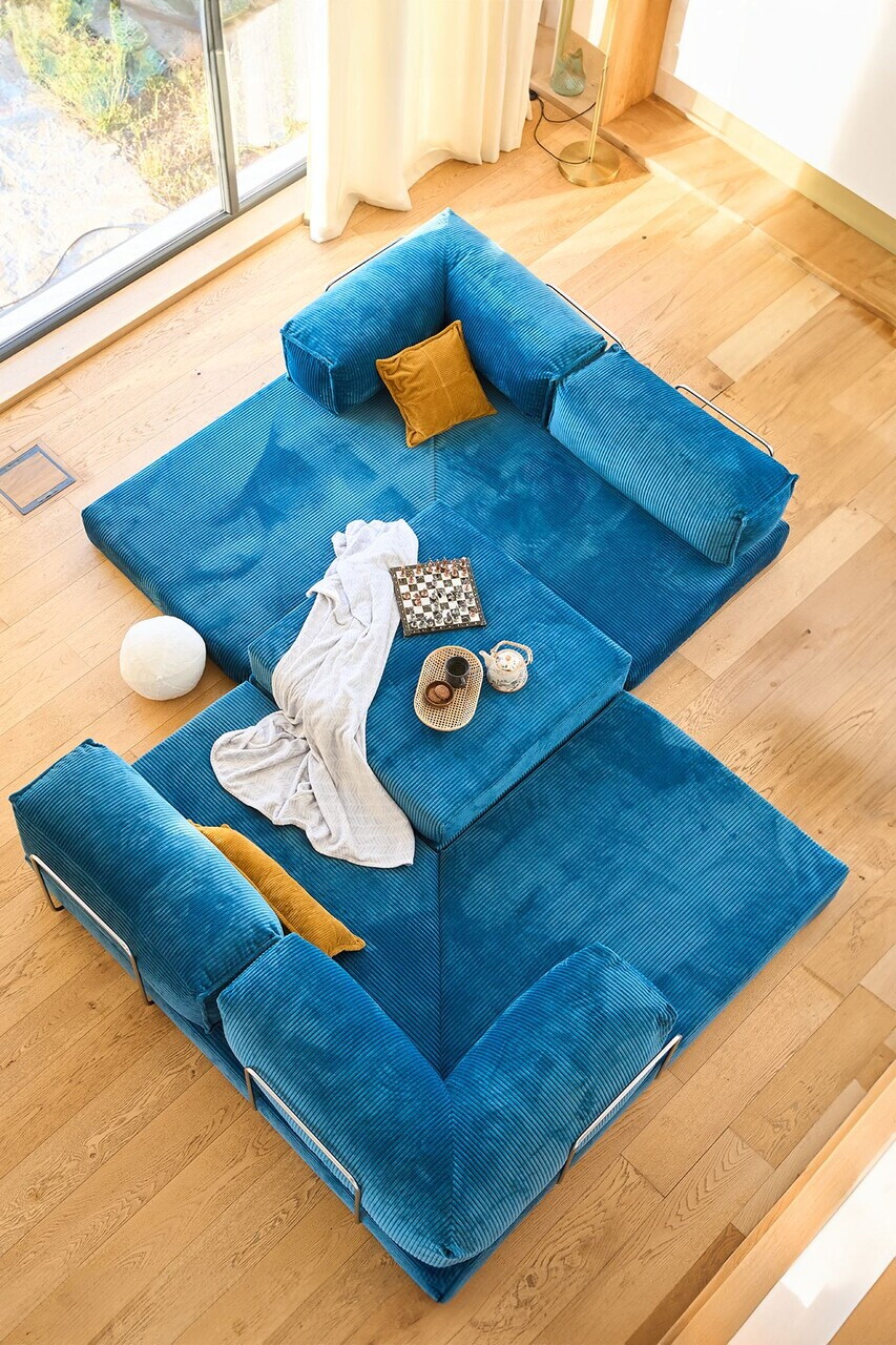 Coltar, Atelier del Sofa, 118FVL1406, Tesatura plus reiata, Indigo - view 5