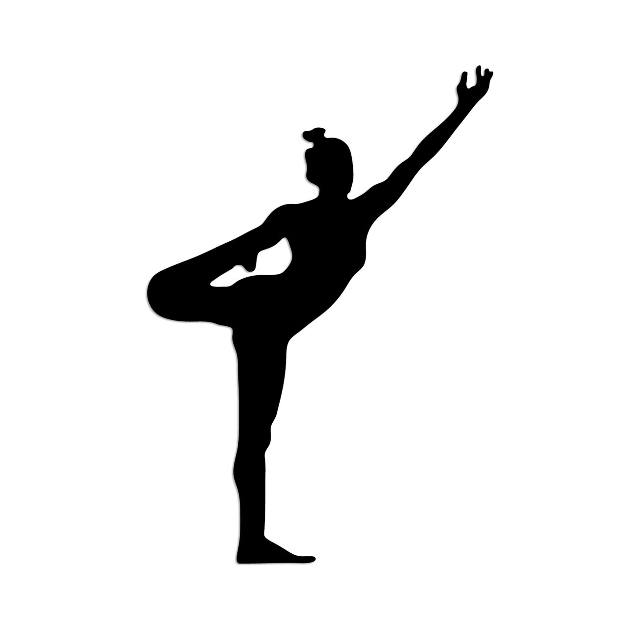 Decoratiune de perete, Yoga 19, Dimensiuni: 42 x 60 cm, Negru — imaginea 4