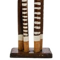 Decoratiune, Zebra, Creaciones Meng, 60 cm, lemn de arbore de matase, negru/alb