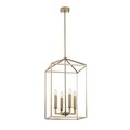 Lustra, Till - 13256, Fulgor, 35 x 35 x 107 cm, 4 x E14, 40W, auriu