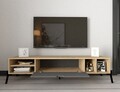 Set mobilier living, Puqa Design, Ponuse, PAL, Stejar safir / Antracit
