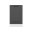 Dulap pentru bucatarie, Hanah Home, Minar, 50x87x58 cm, Alb / Antracit