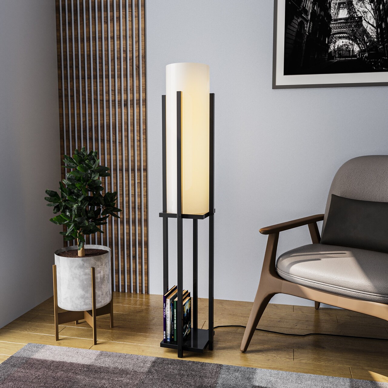Lampadar, L'essentiel Maison, 892OPV1163, Negru