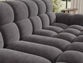 Coltar extensibil stanga 3 locuri ELTAP, Ceedro, 283x165x98 cm, lemn/poliester, gri
