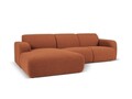 Coltar stanga 4 locuri, Molino-101, Micadoni Home, 250x170x72 cm, tesatura boucle, maro