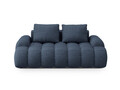 Canapea 2 locuri, Linz, Cosmopolitan Design, 175x100x84 cm, tesatura structurata, albastru inchis