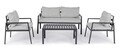 Set mobilier de gradina 4 piese, Lorillard, Bizzotto, gri carbune
